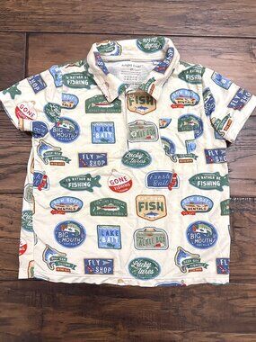 Angel Dear Boys' Bamboo Fishing Polo